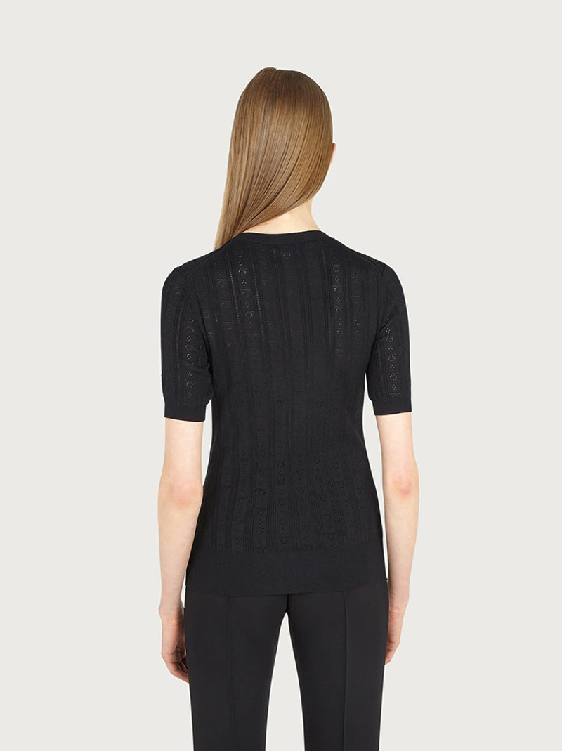 SHORT SLEEVED KNITTED TOP 4