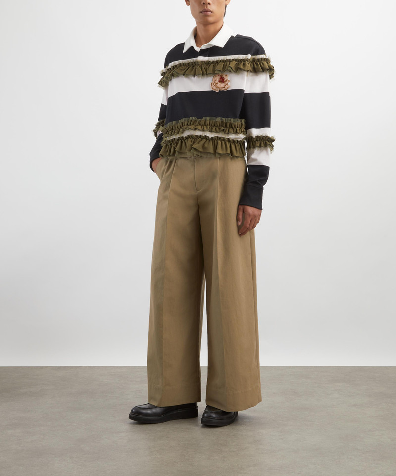 Turbo Embellished Ruffle Rugby Shirt 2