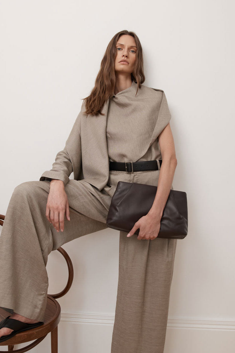 Melange Double Loop Pants - Rye - 8