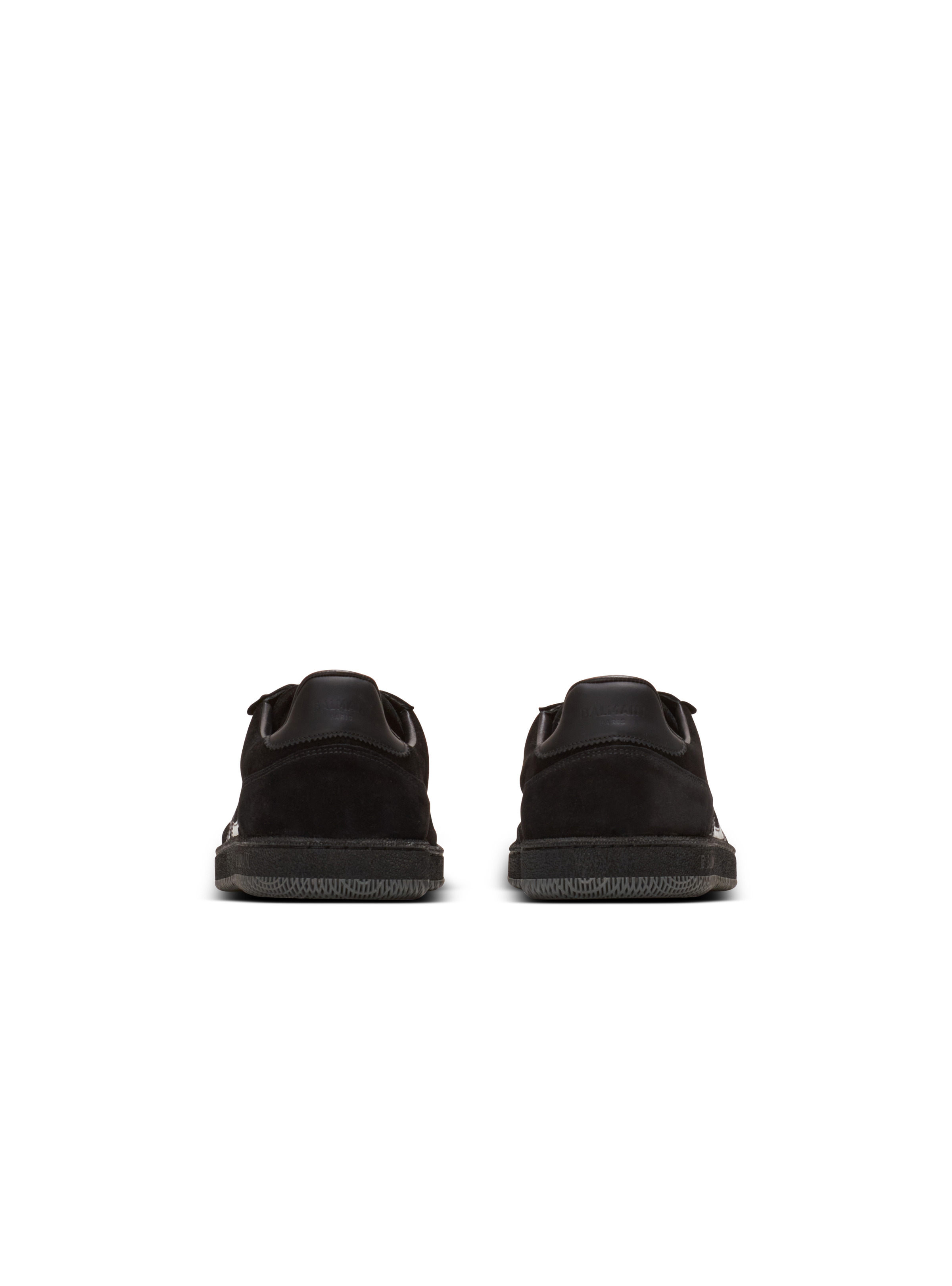 Balmain Swan suede and patent leather sneakers - 5