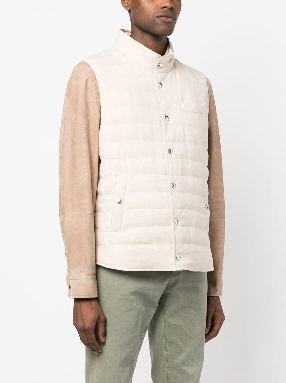 feather-down padded gilet - 3