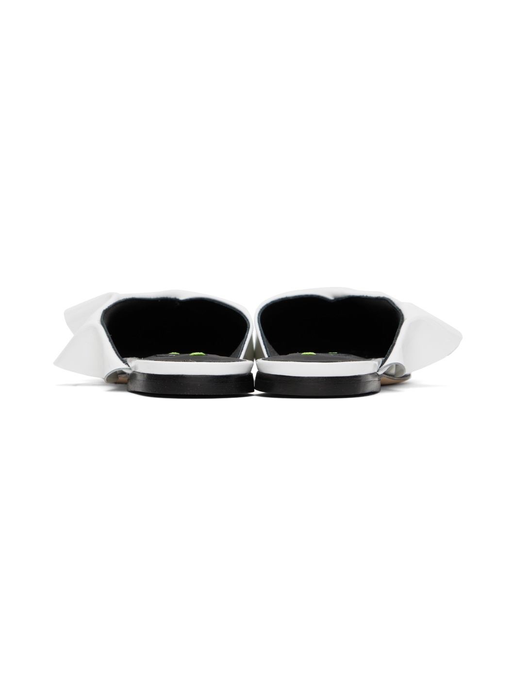 White Flat Mules - 2