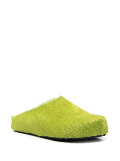 Marni calf hair slippers outlook