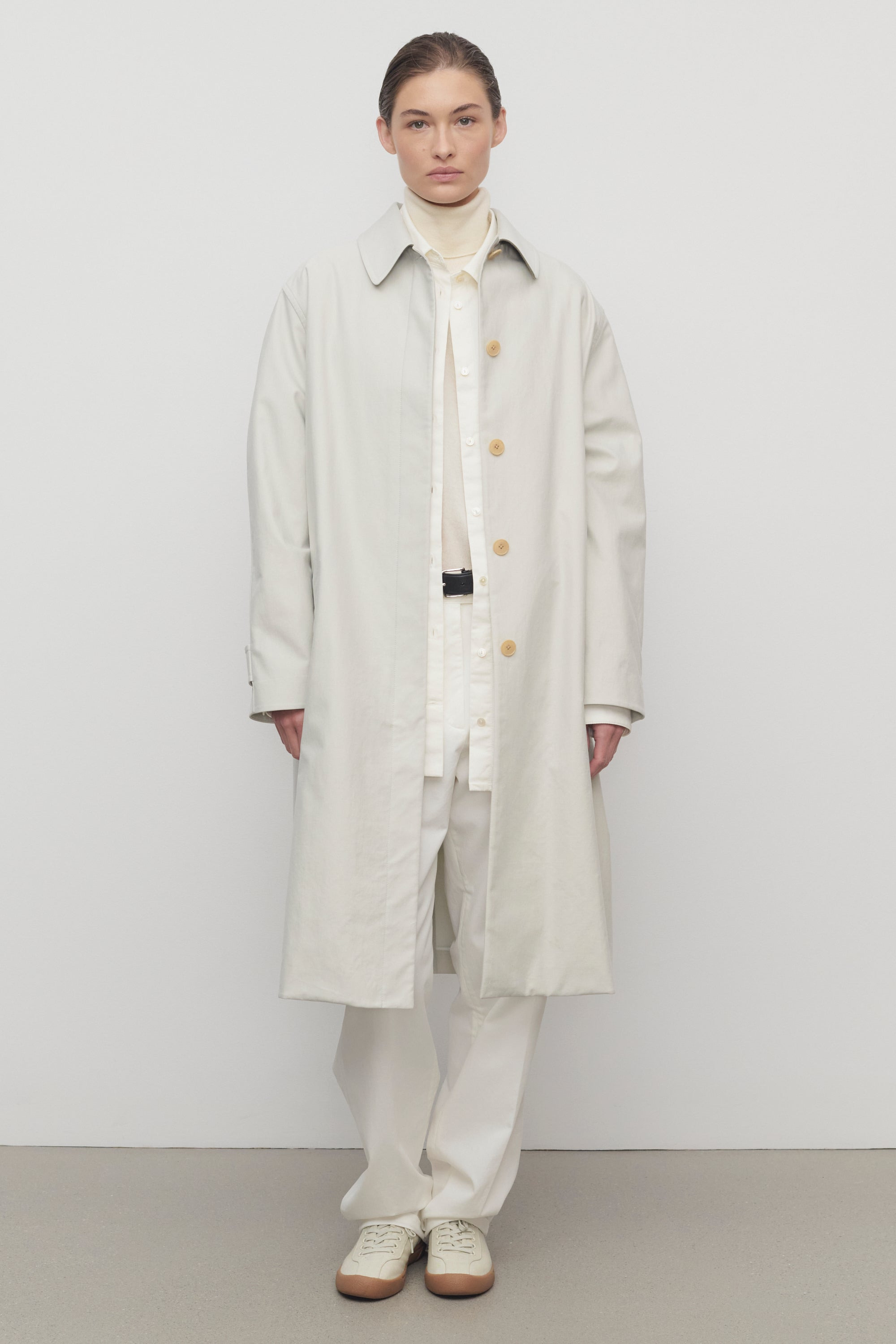 Pluma Coat in Cotton and Cashmere - 3