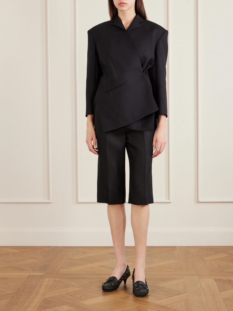 KHAITE Palto Wool And Silk-blend Cady Blazer outlook