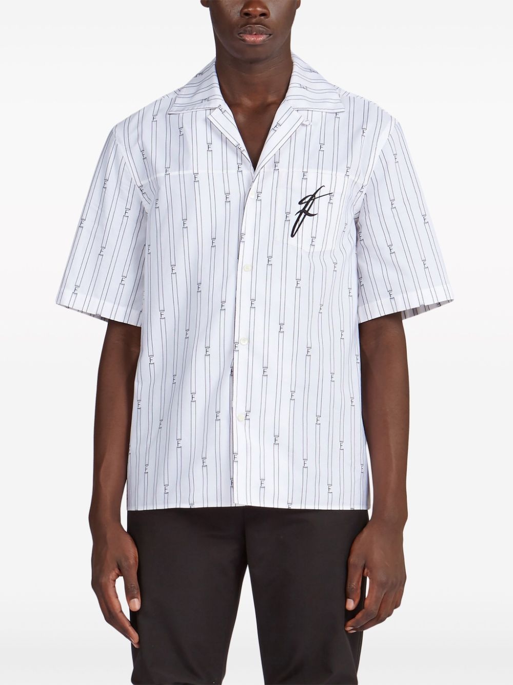 logo-print short-sleeve shirt - 3