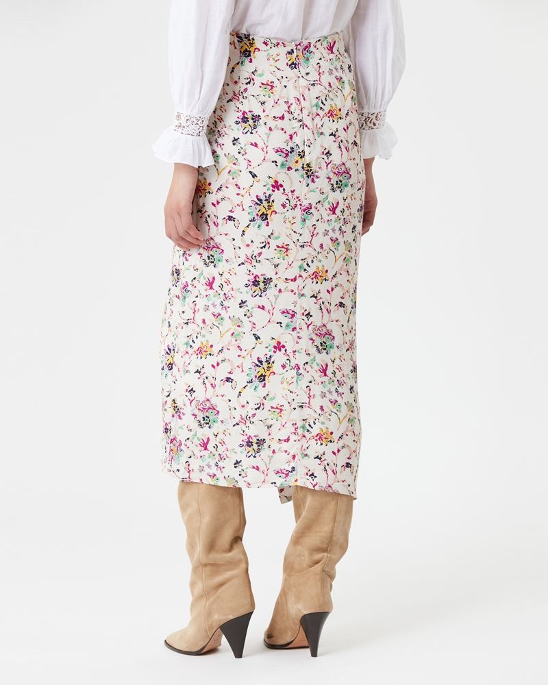 BERTHE FLORAL MIDI SKIRT - 5