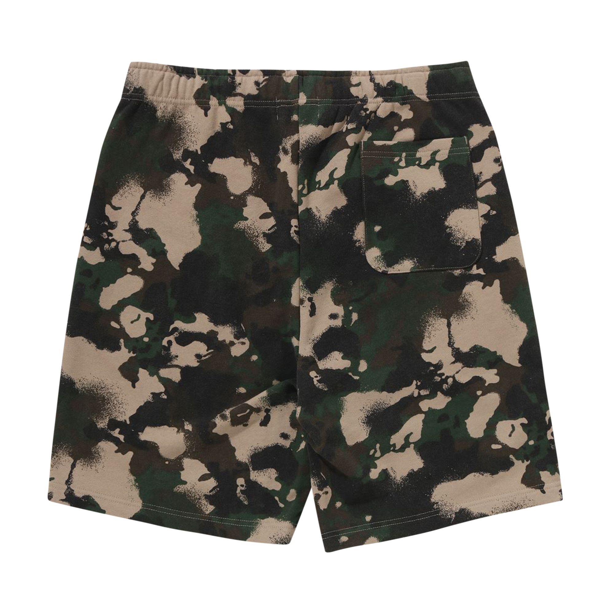 BAPE Map Camo Regular Fit Shark Sweatshorts 'Green' - 2