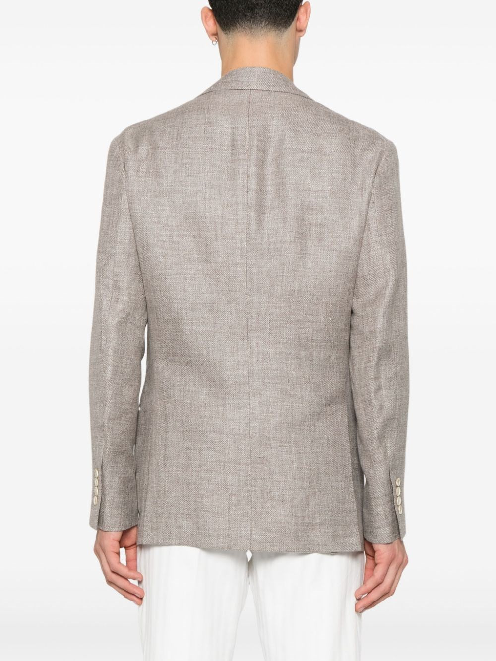 Linen blend jacket - 4
