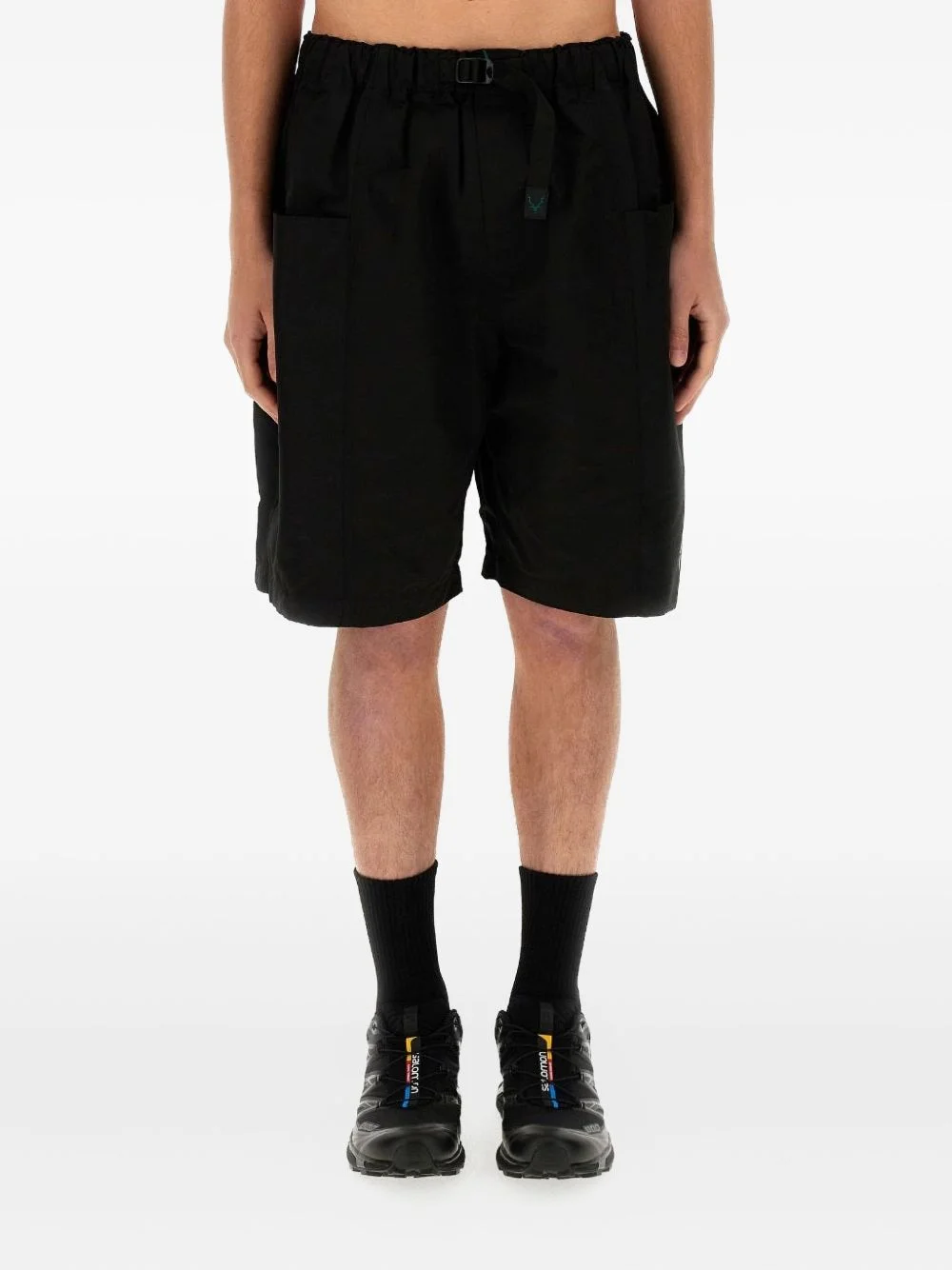 elasticated-waistband bermuda shorts - 1