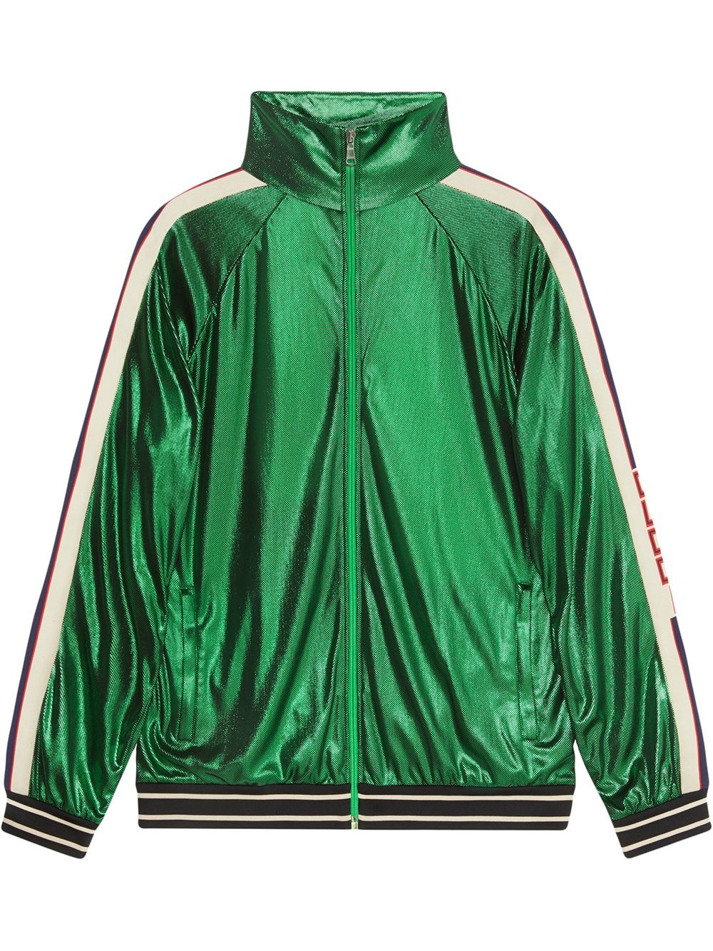 Oversize laminated jersey jacket - 1