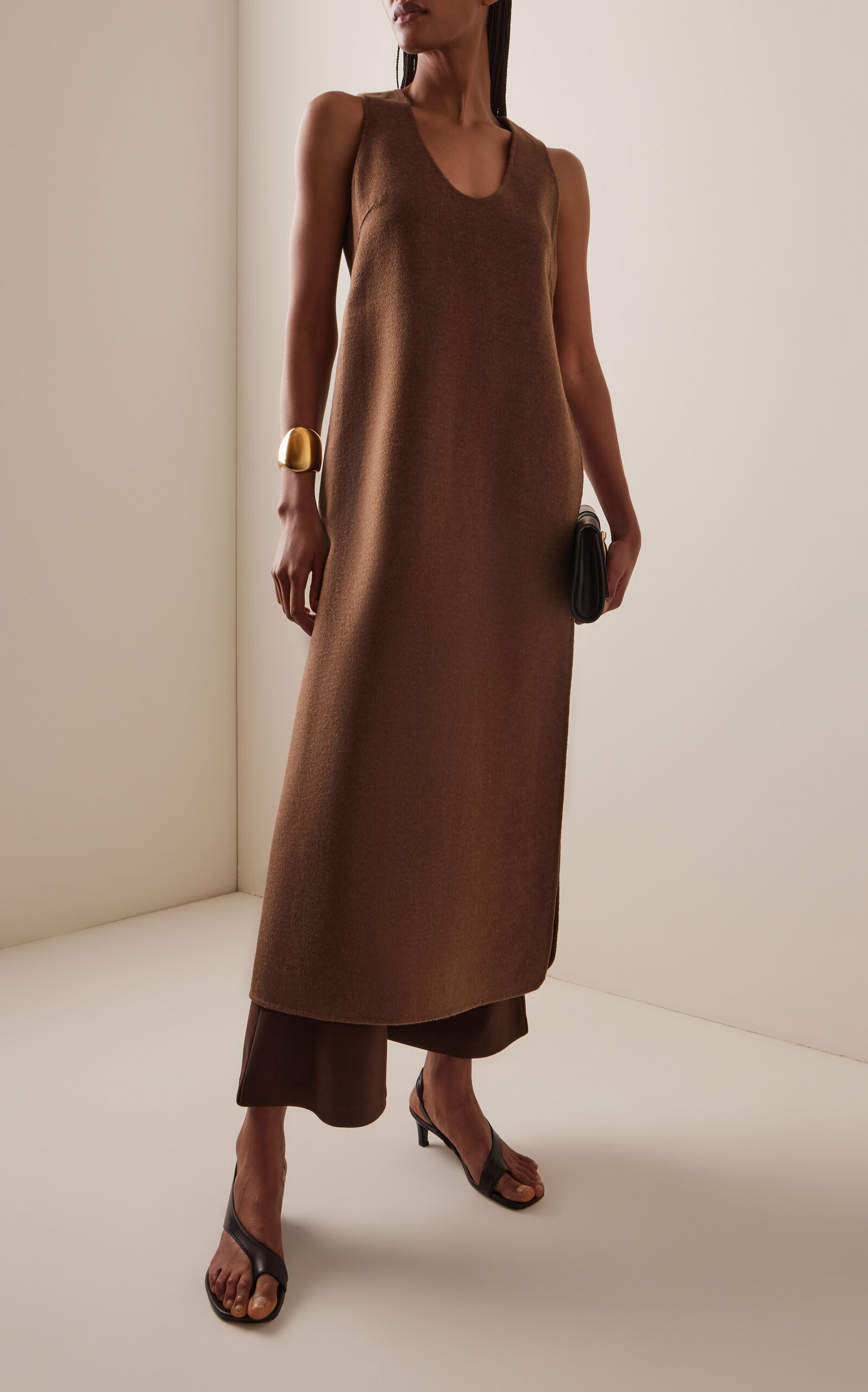 Florence Wool Long Top brown - 3