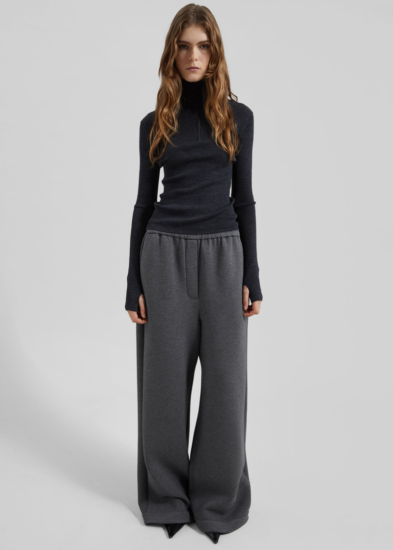 Mirca Neoprene Elastic Pants - Dark Grey 5