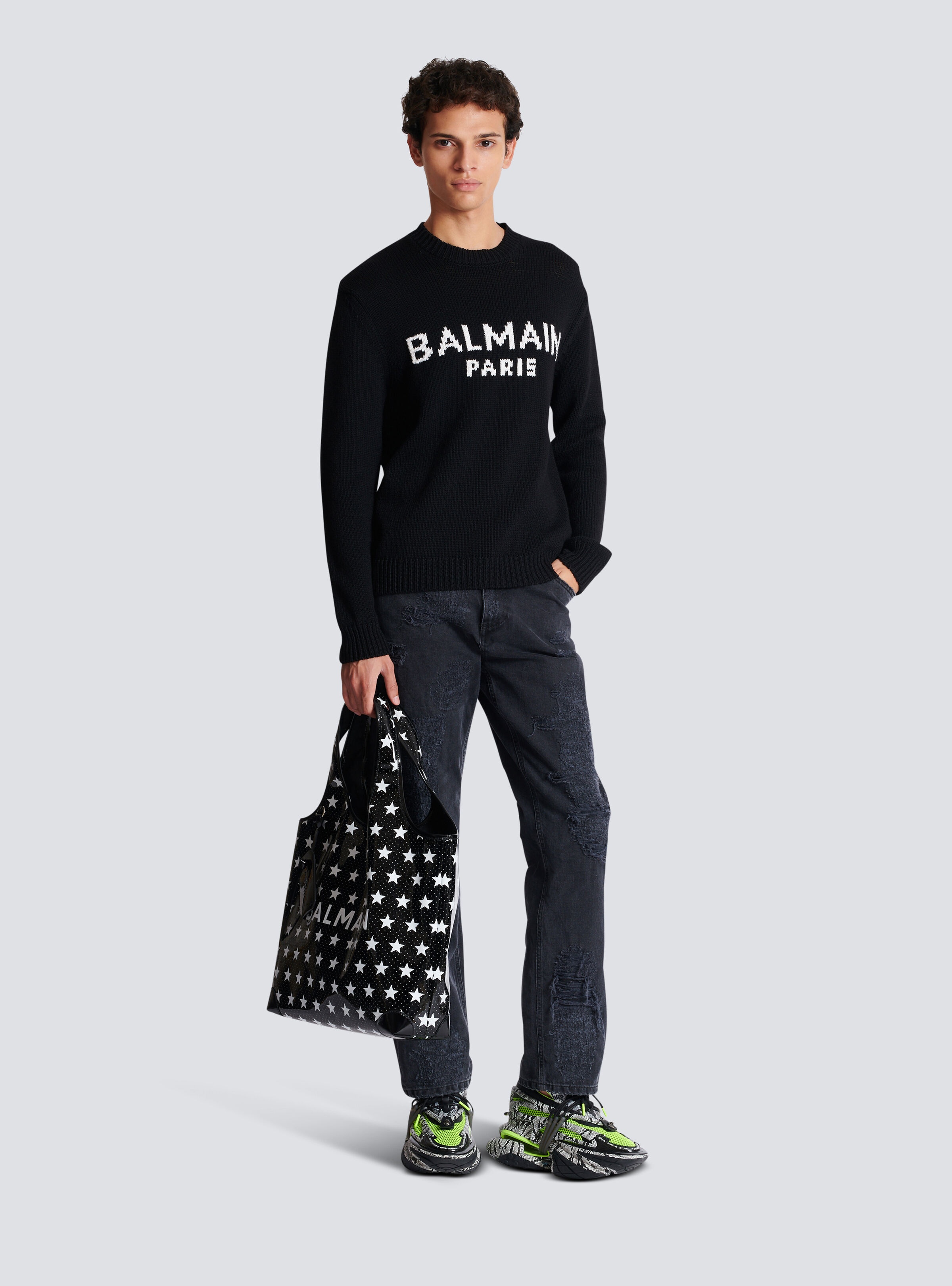 Balmain merino wool jumper - 2