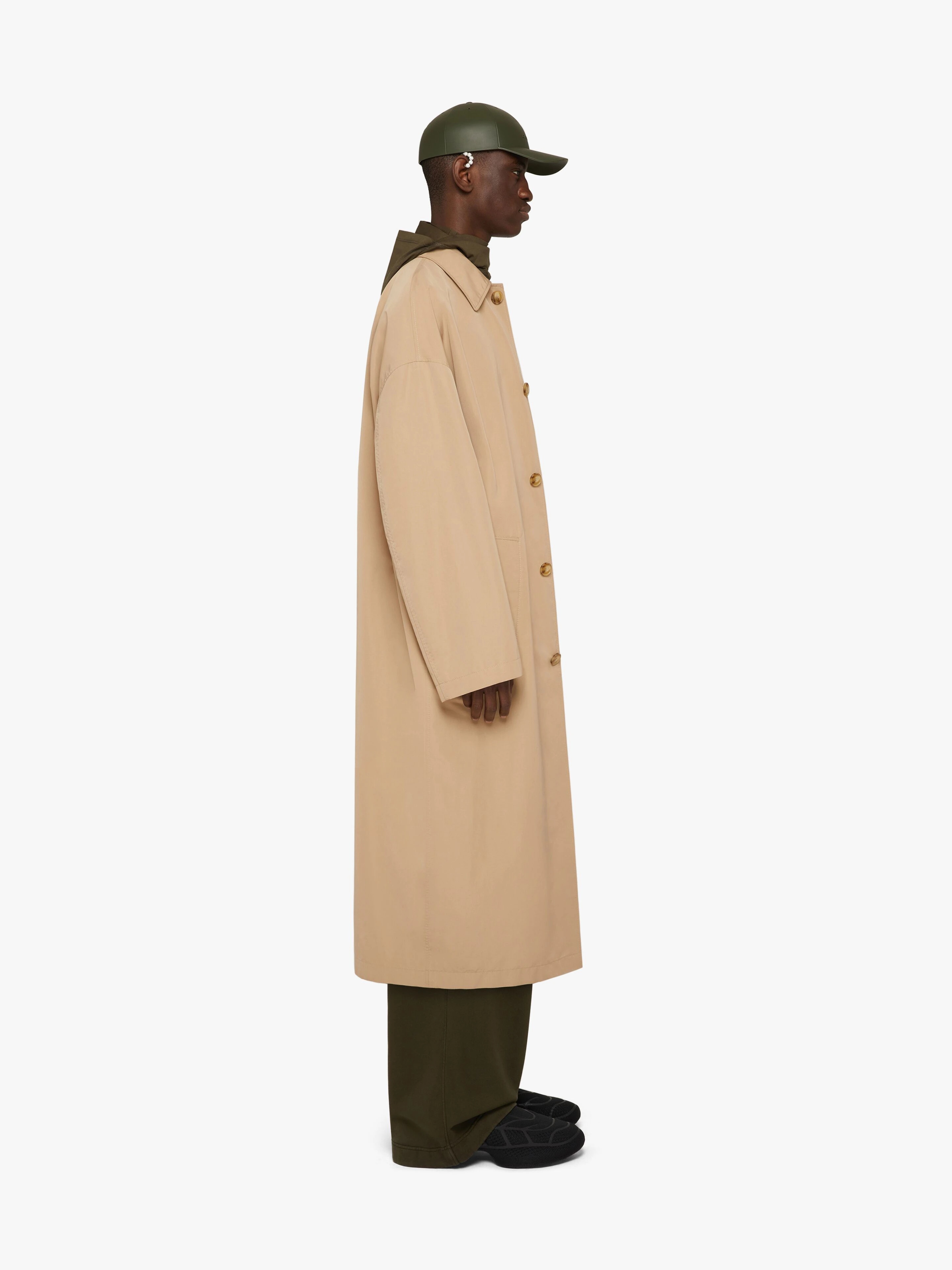 TRENCH COAT IN COTTON TAFFETA - 3