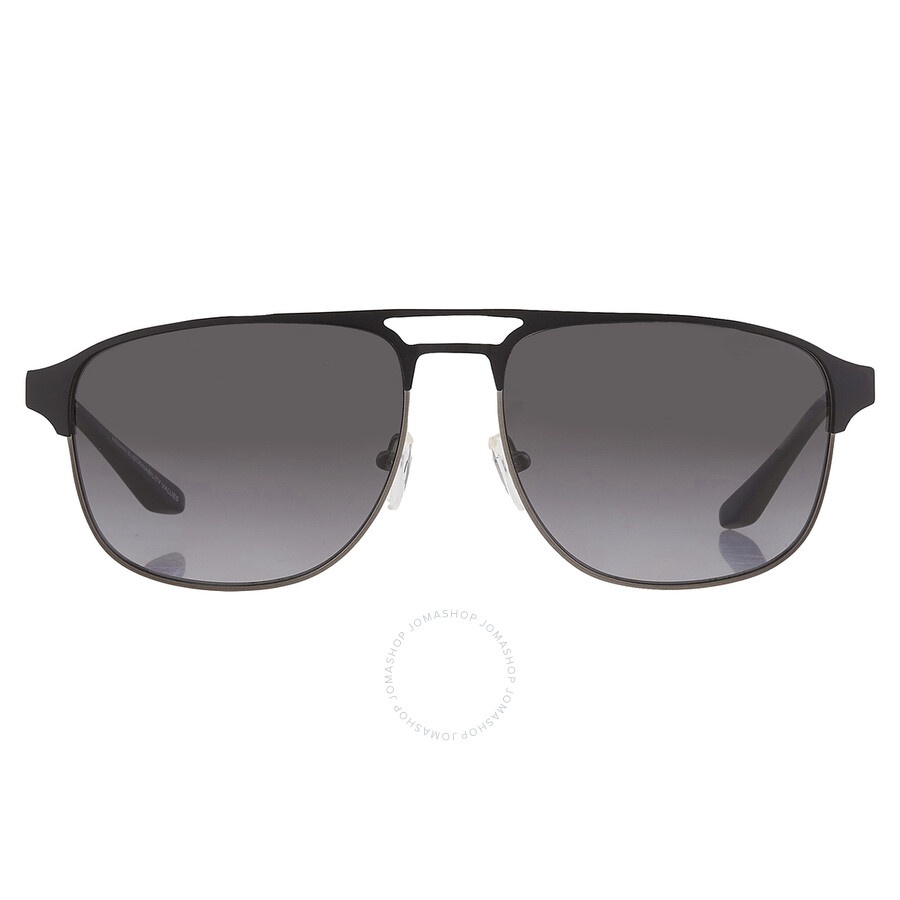 Emporio Armani Polarized Grey Gradient Pilot Men's Sunglasses EA2144 336511 60 - 1