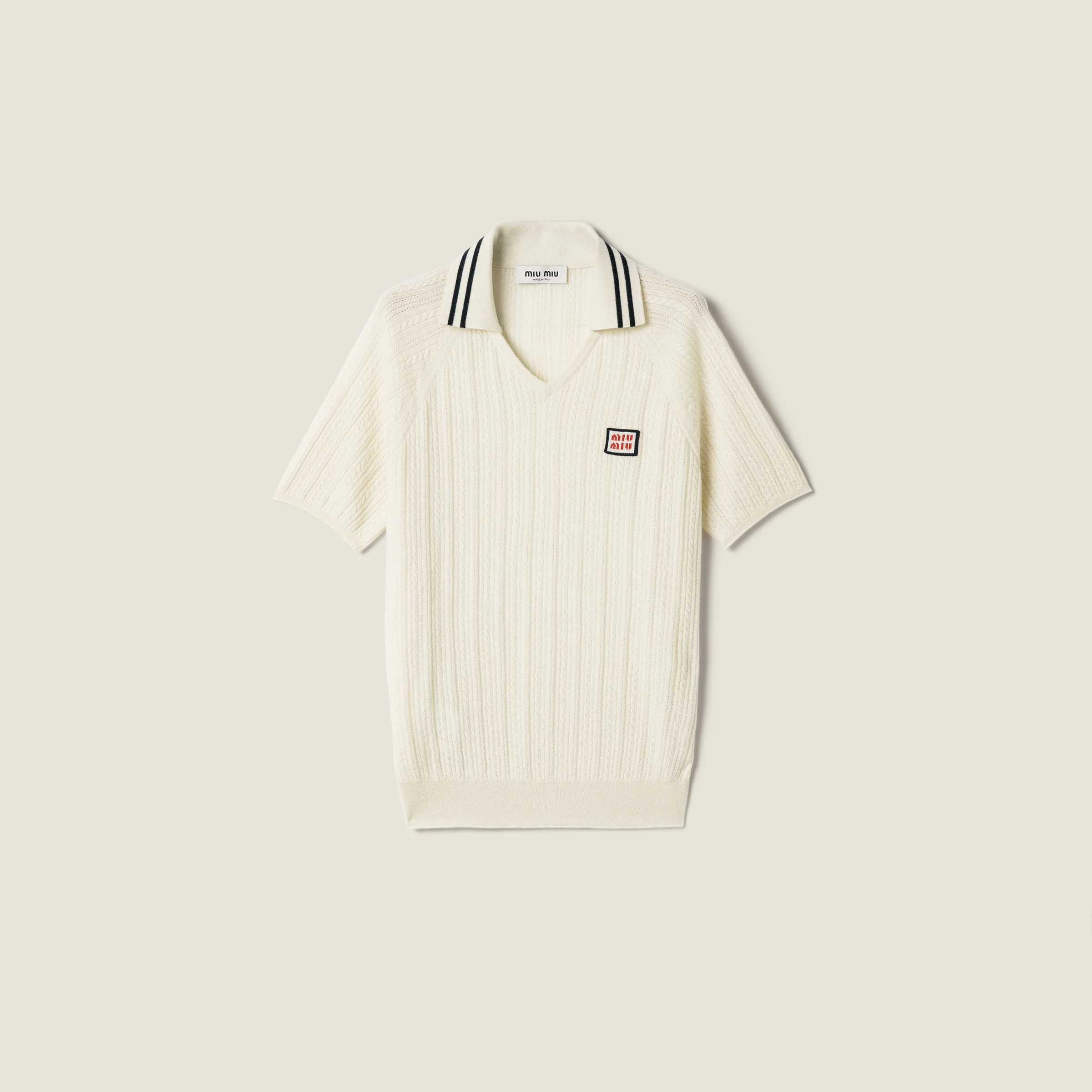 Cashmere polo shirt - 1