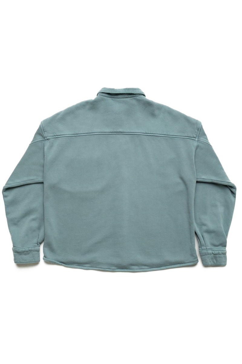 LES TIEN Heavyweight L/S Cuban Shirt - Slate Grey outlook