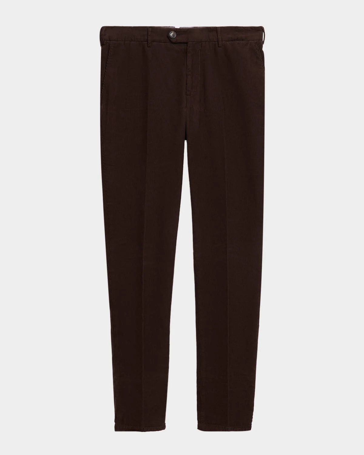 Men's Fine Corduroy Flat-Front Pants - 1