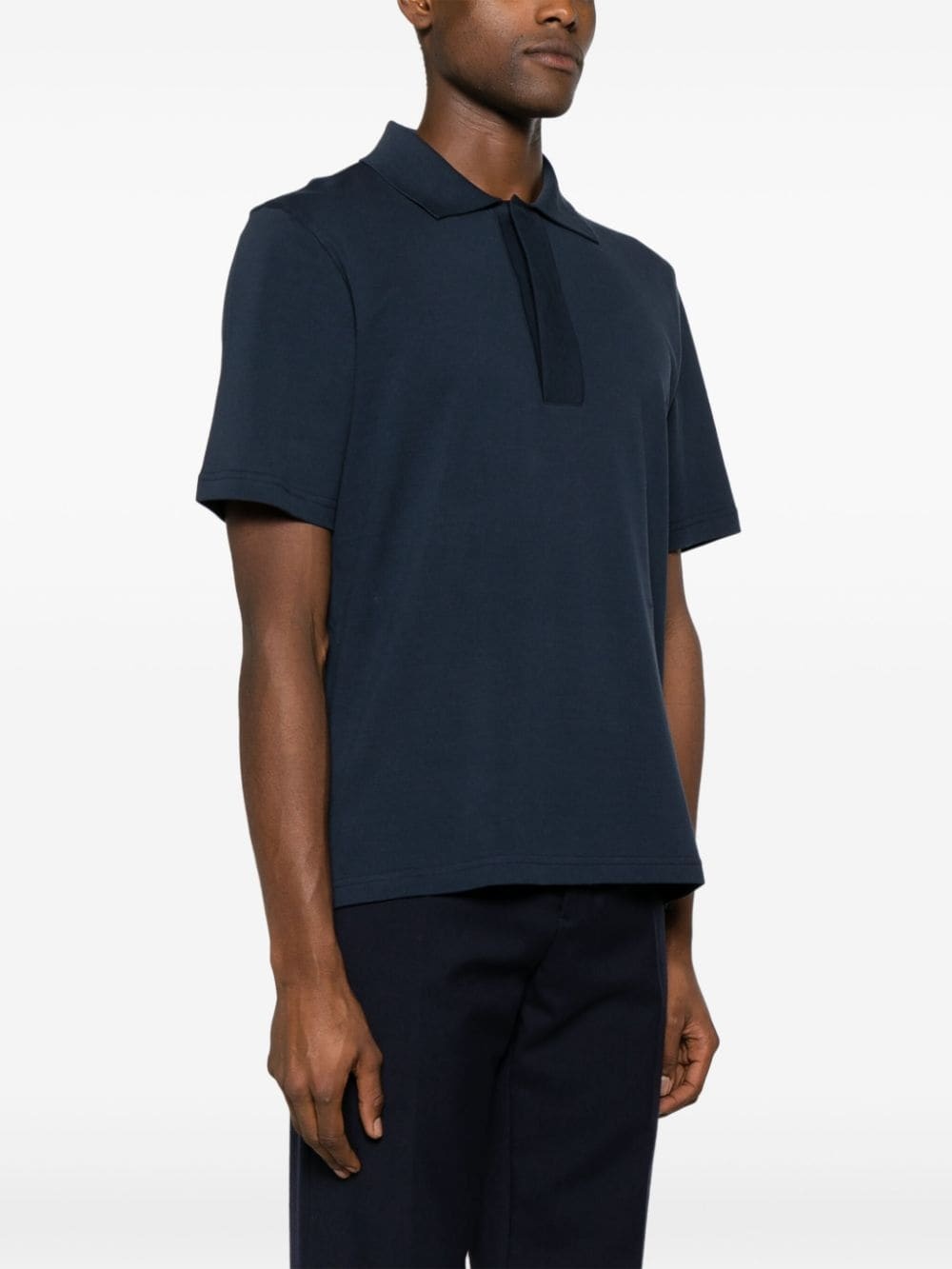 short-sleeve cotton polo shirt - 3