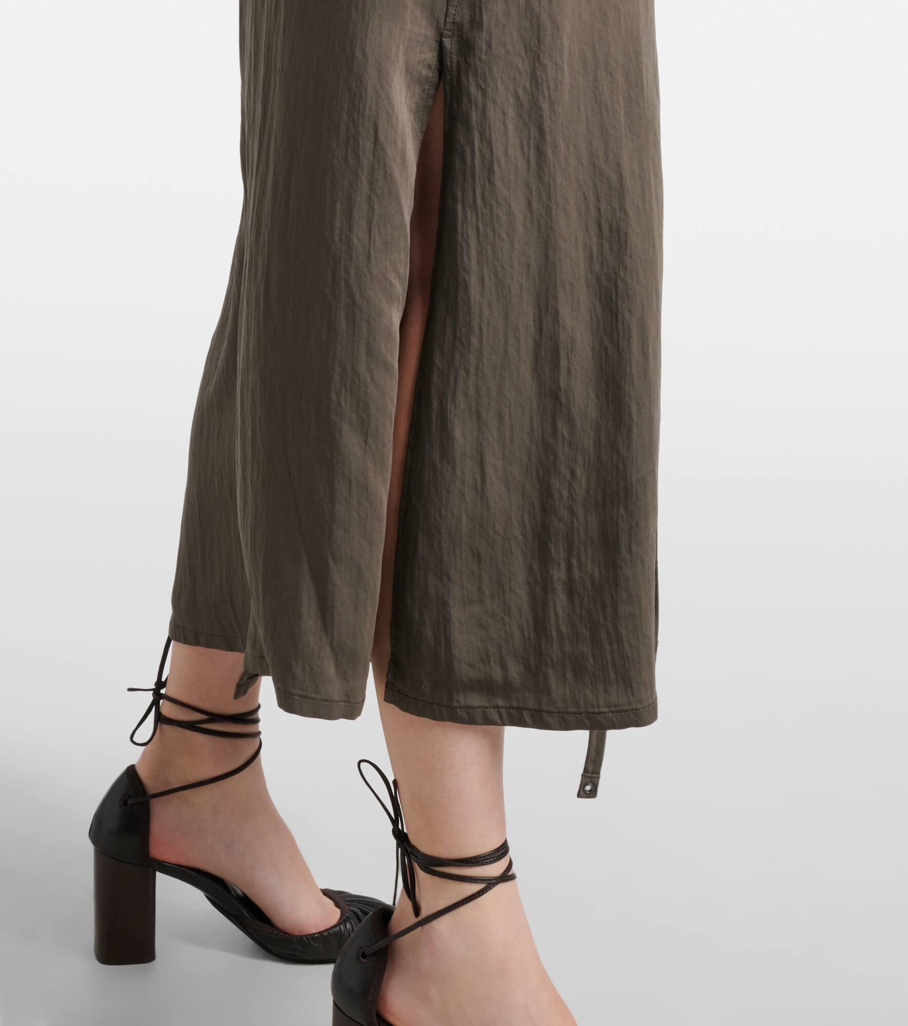 Apron gathered midi dress - 5