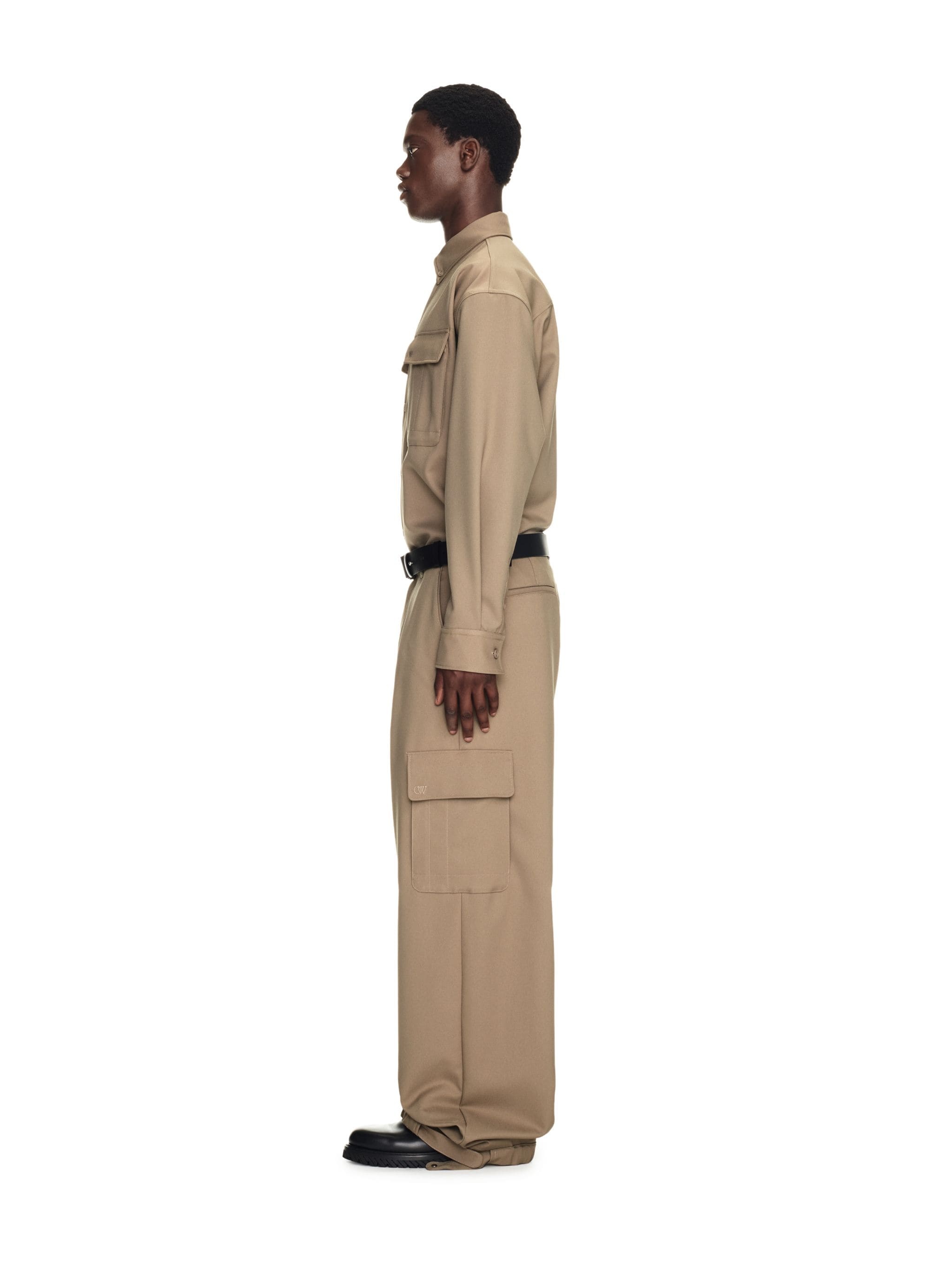 Ow Emb Drill Cargo Pant - 3