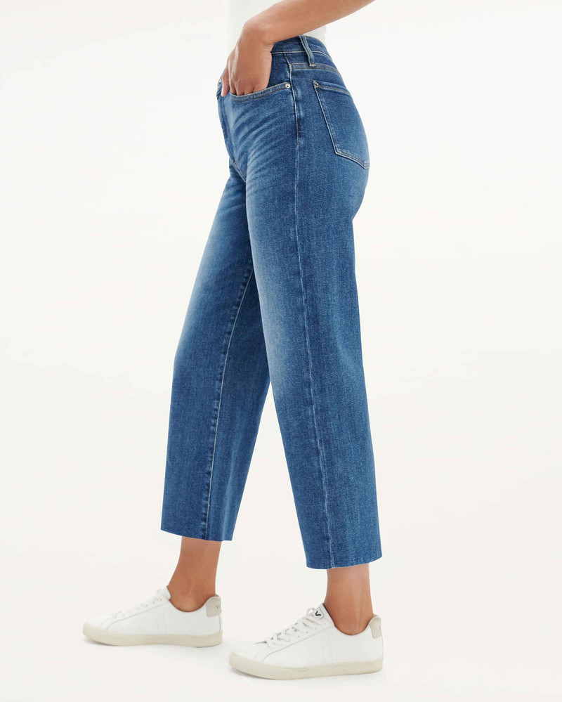 Splendid High Waist Crop Wide Leg Jeans outlook