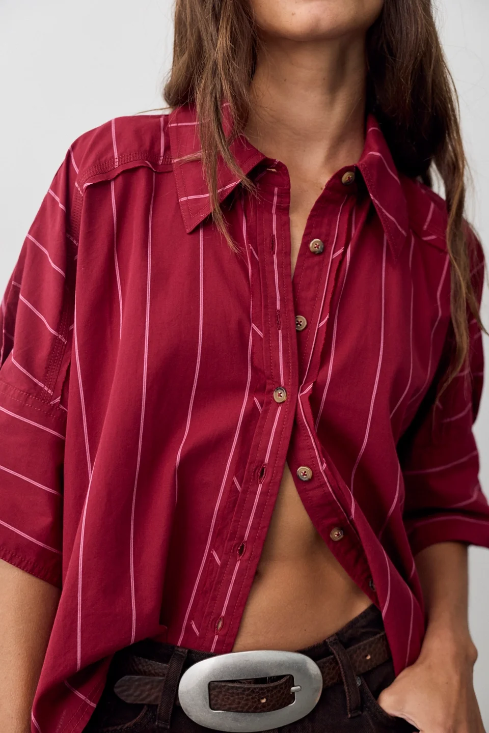 We The Free Seaside Cotton Stripe Shirt - 1