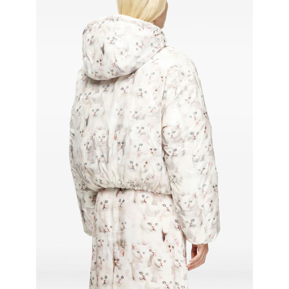 Diesel White Jackets - Puffer Jackets Women - 3