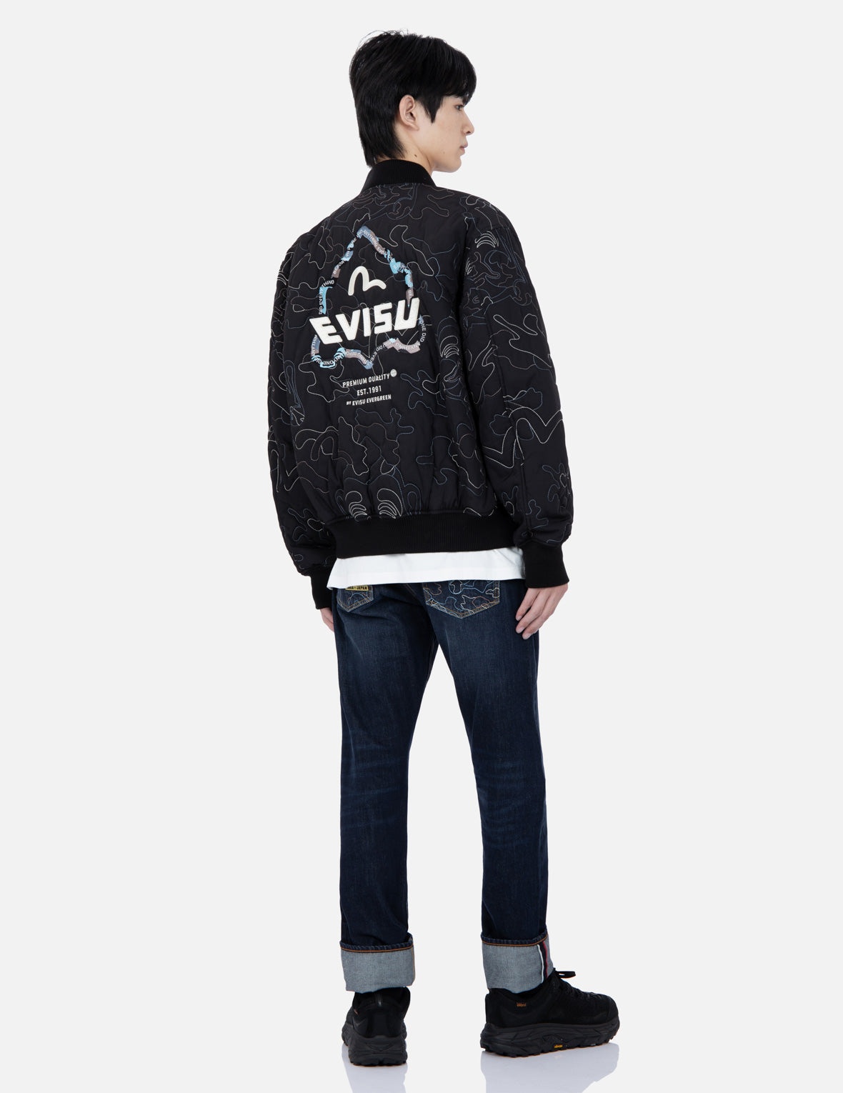 Allover Camouflage Outline Quilted Jacket - 3