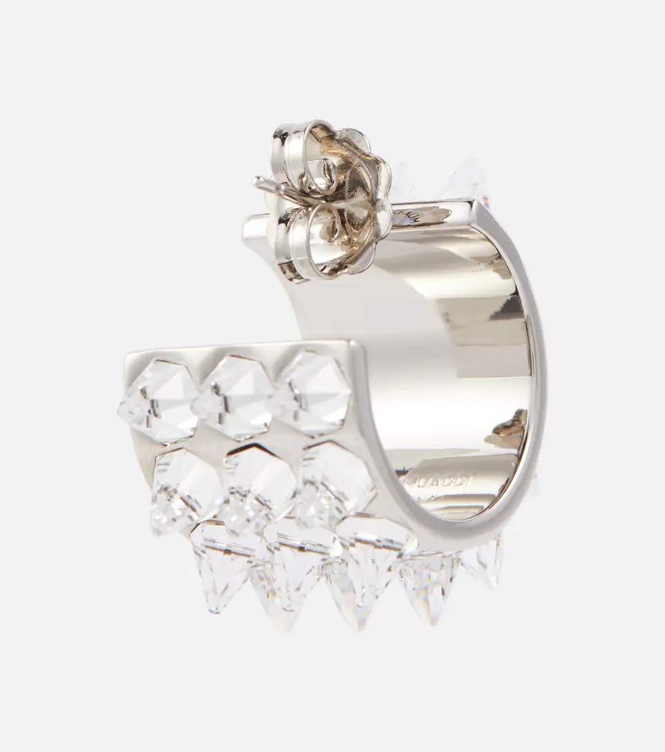 Karma crystal-embellished earrings - 5