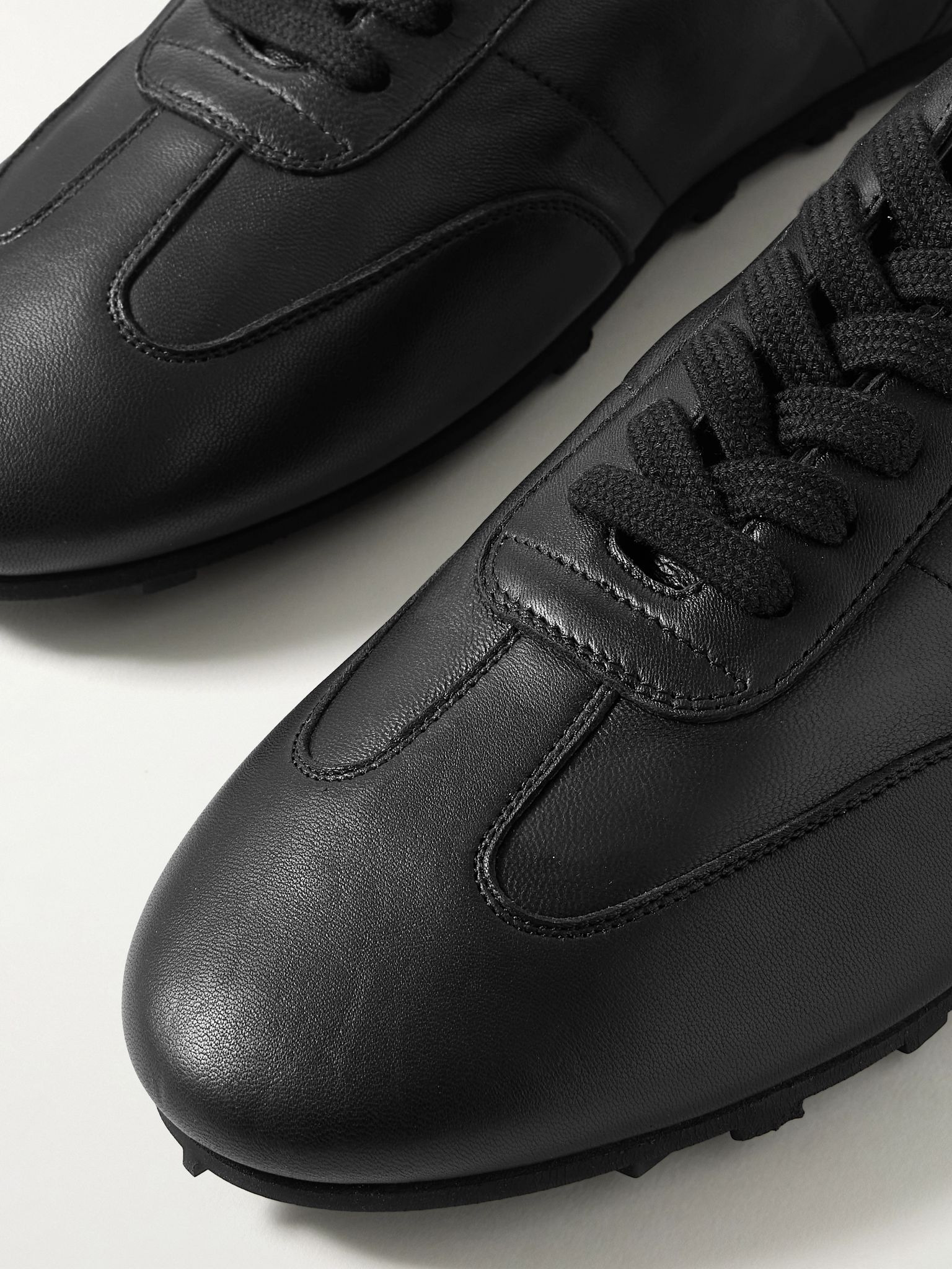 Leather sneakers Black - 4