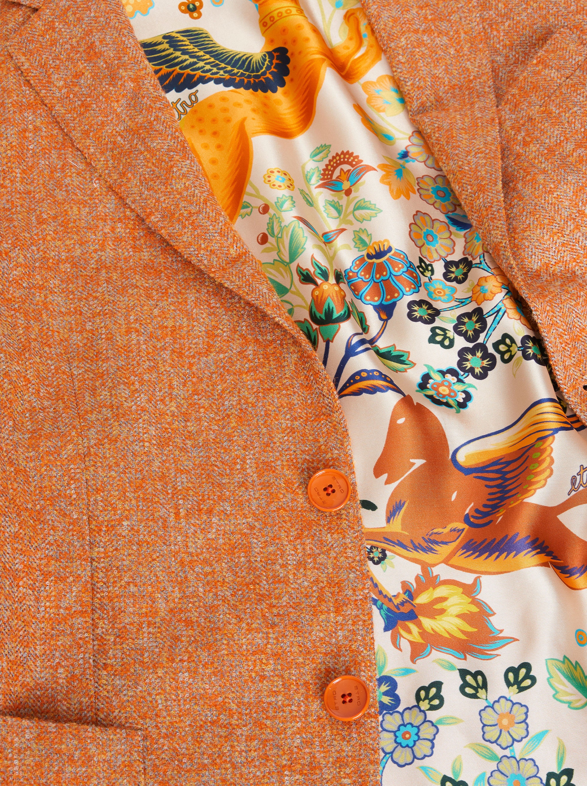 DECONSTRUCTED SILK MIX TAILORED JACKET - 6