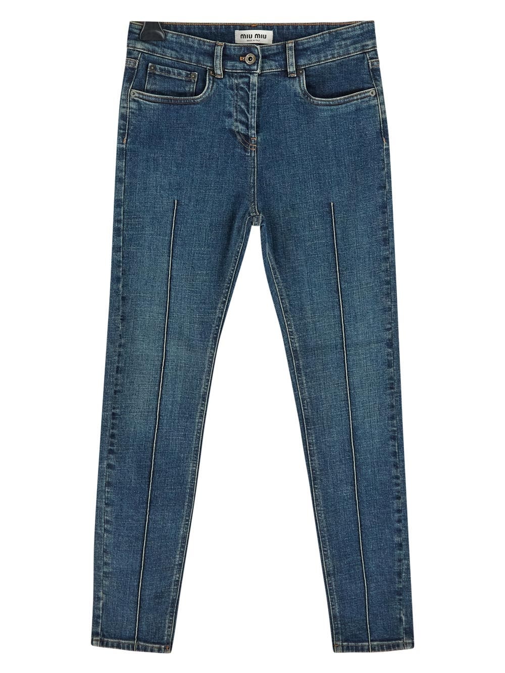 MiuMiu★MIU MIU LOGO JEANS Miu Miu Logo jeans | oluxury | REVERSIBLE