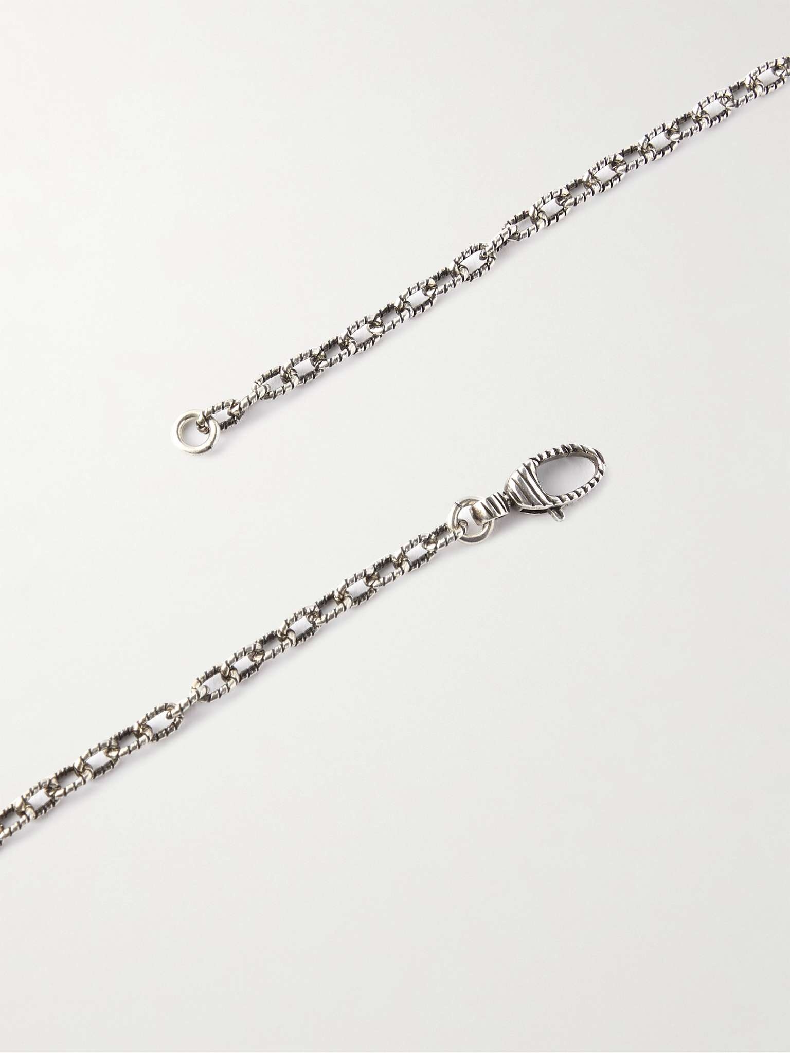 Burnished Sterling Silver Pendant Necklace - 3