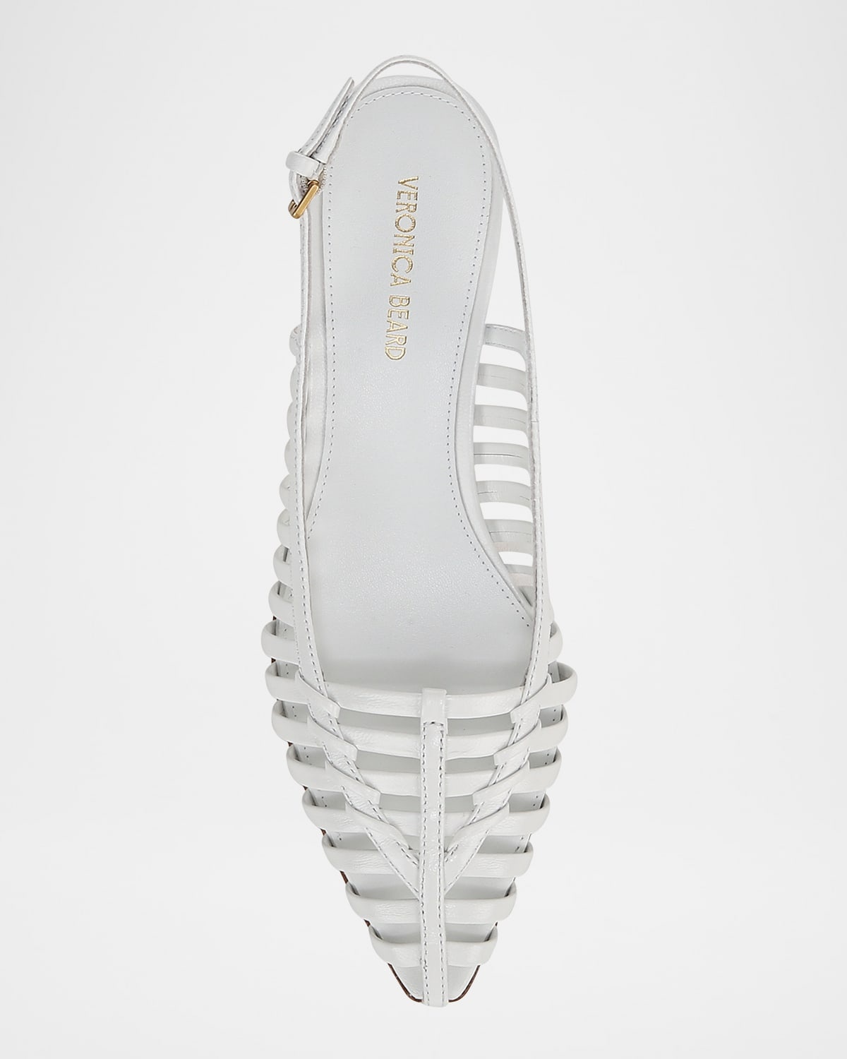 Britte Caged Leather Kitten Pumps - 4