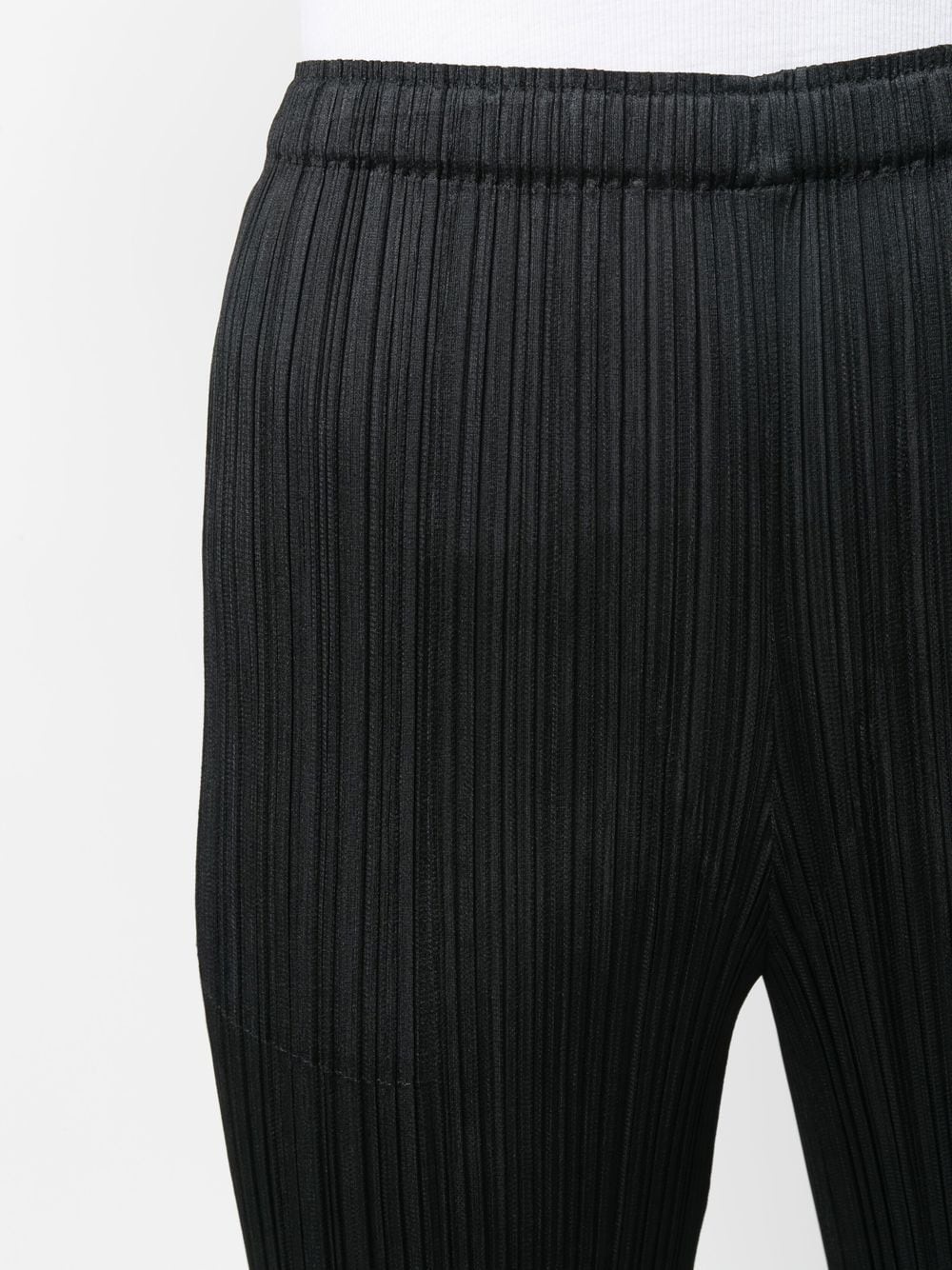 elasticated-waist slip-on straight trousers - 5