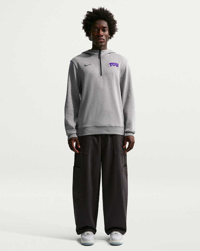 TCU Horned Flogs Nike NCAA Men's Basketball Coaches' Pullover Hoodie 4