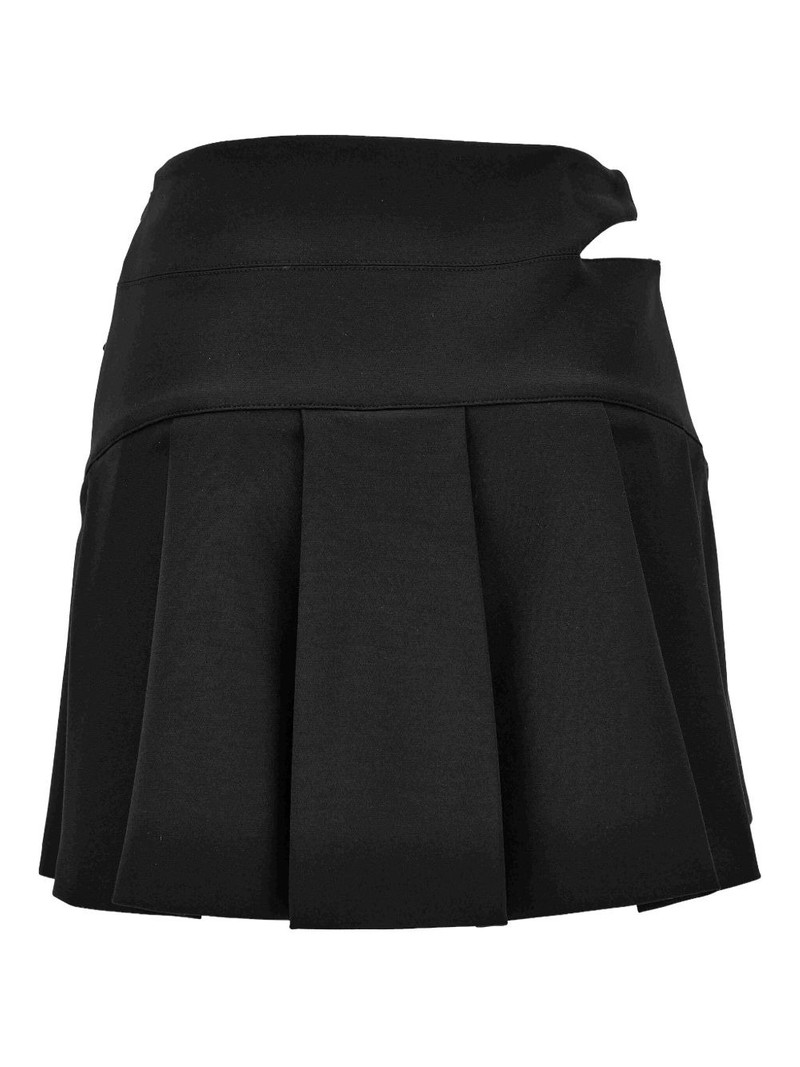 VERSACE JEANS COUTURE pleated buckle-fastening skirt outlook