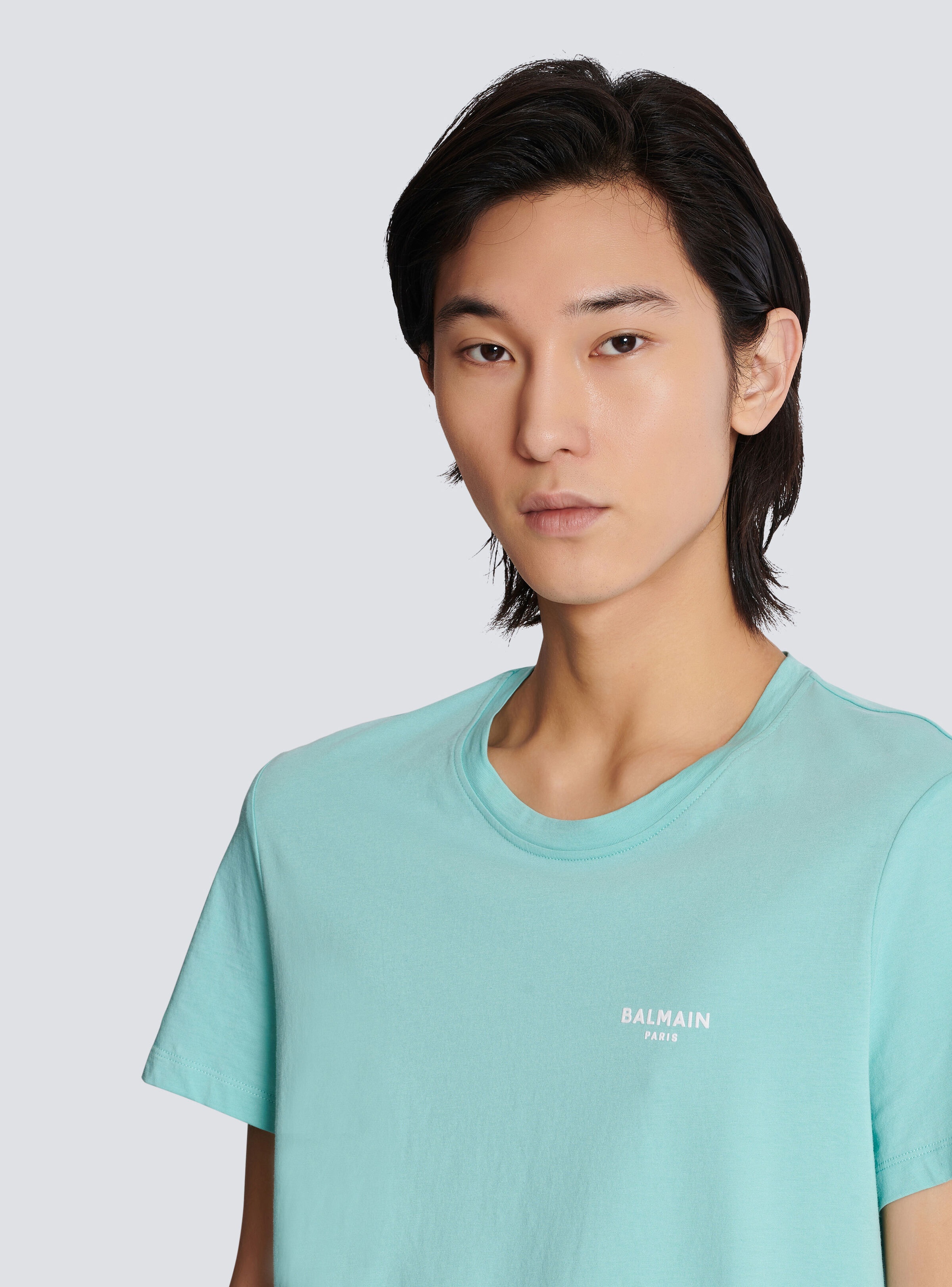 Balmain Paris flocked short-sleeved T-shirt - 7