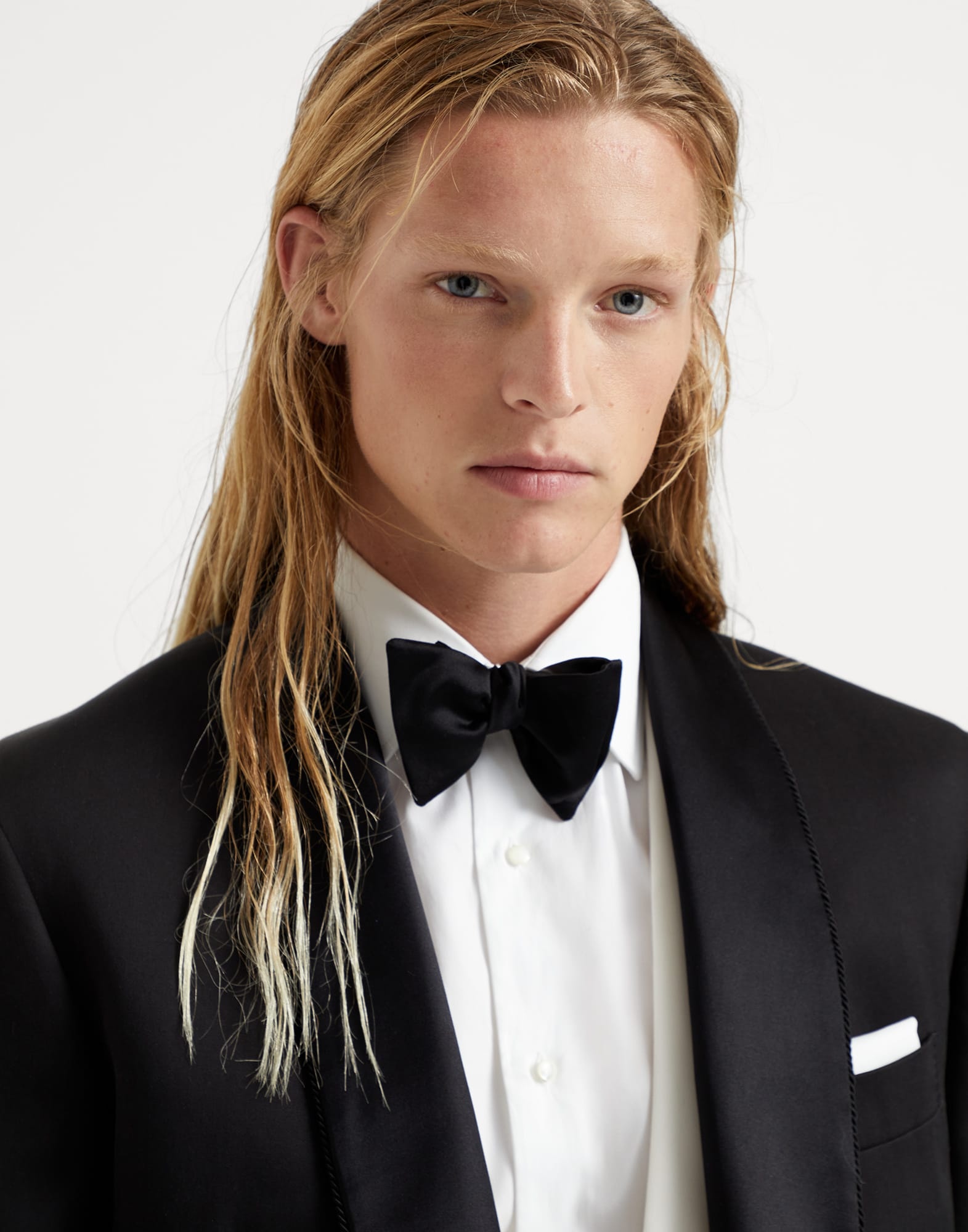 Cotton and silk satin bow tie - 3