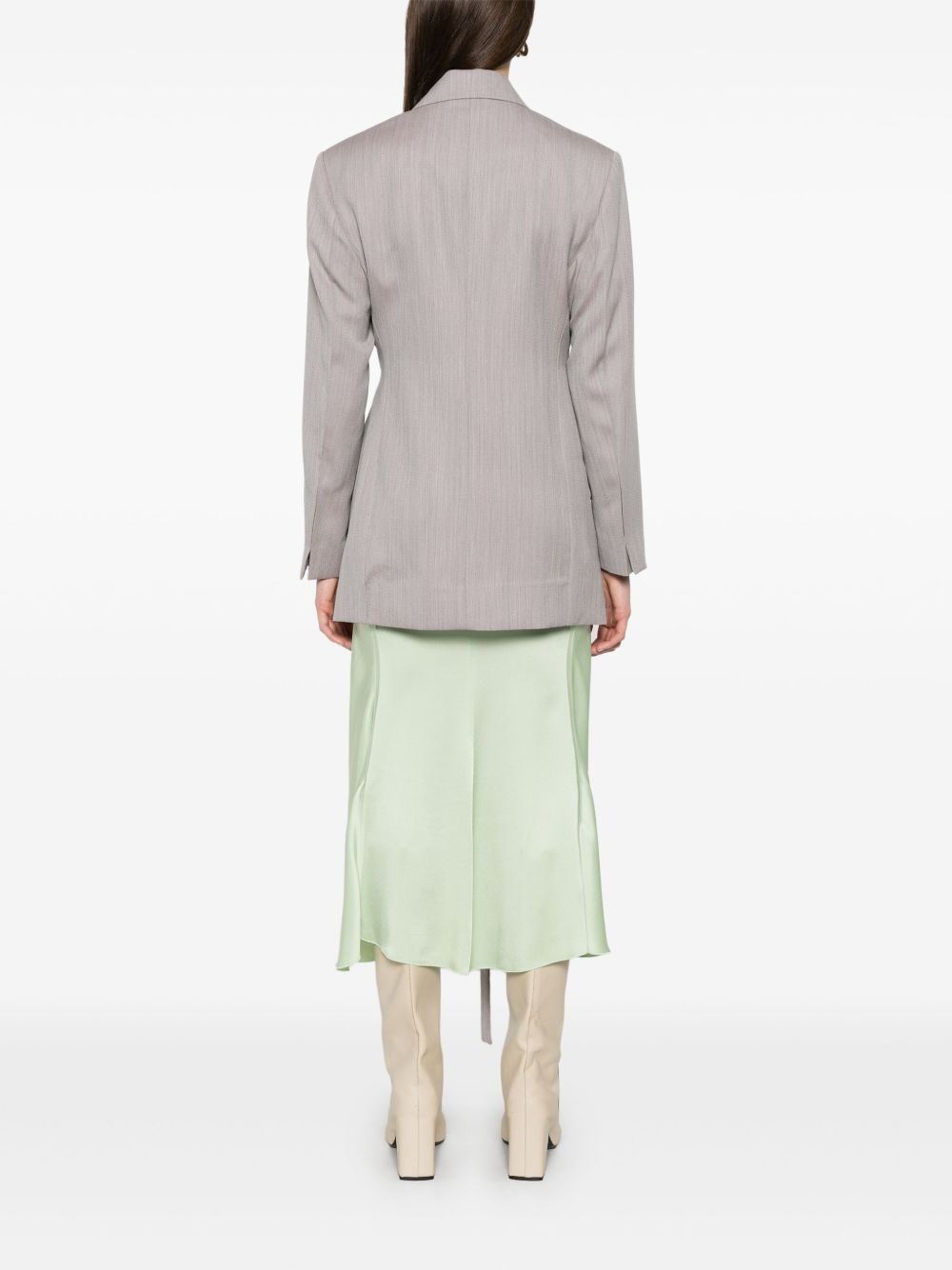 tailored belted blazer - 4