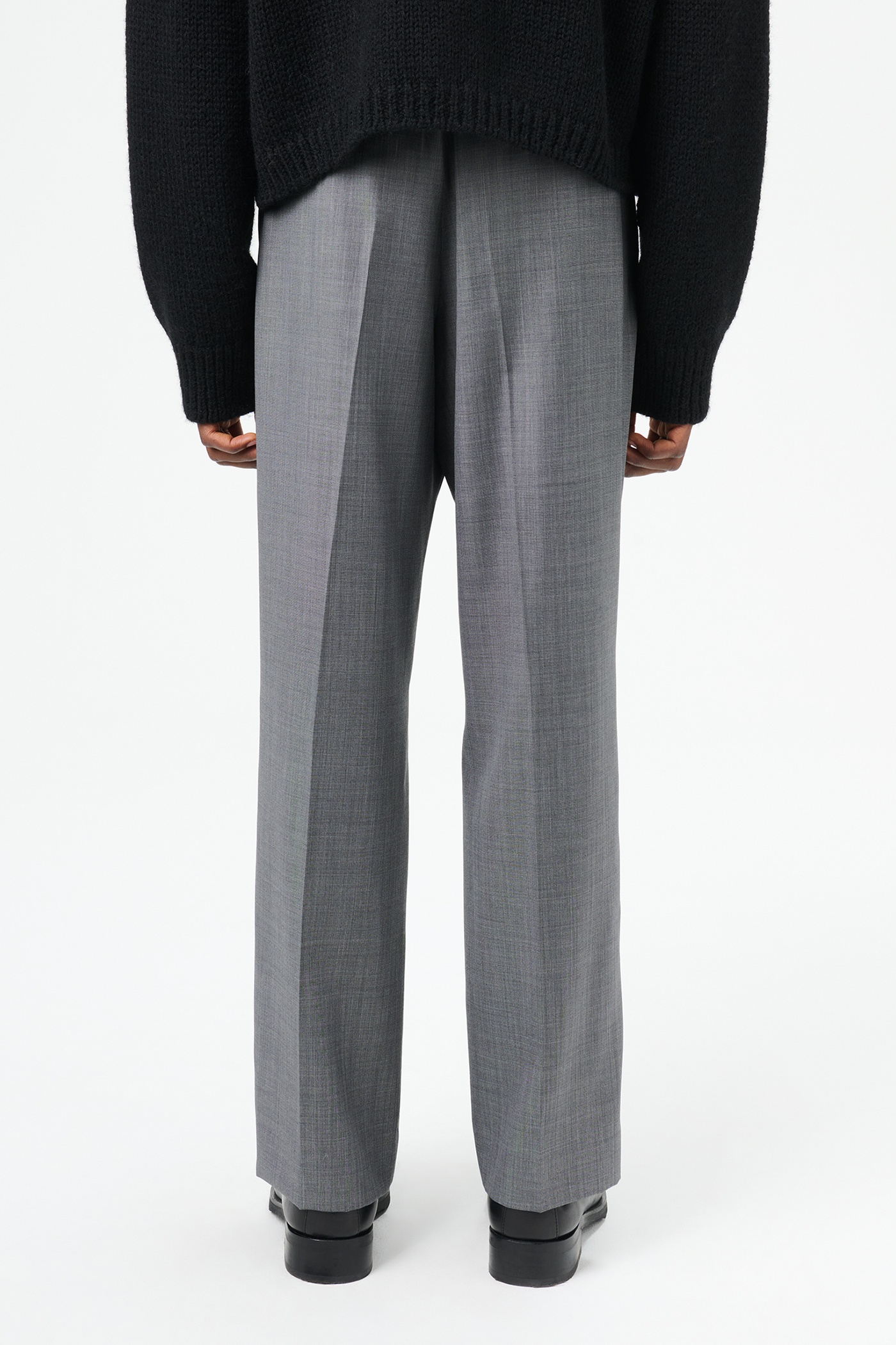 Borrowed Chino Dark Grey Flow Wool - 4