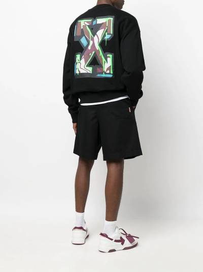 Off-White Arrows-motif long-sleeve sweatshirt outlook