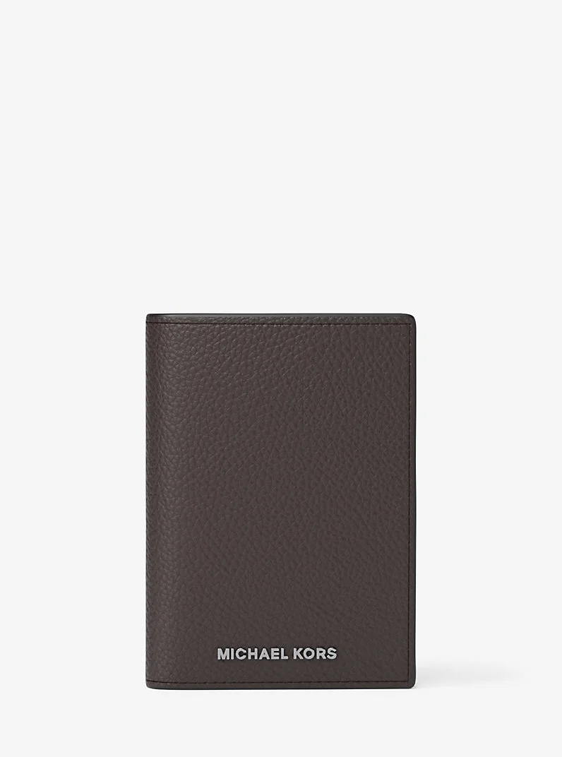 Hudson Pebbled Leather Folio Card Case - 1