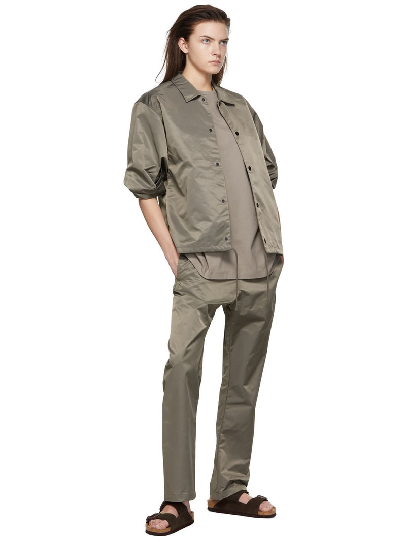 ESSENTIALS Taupe Cotton T-Shirt outlook