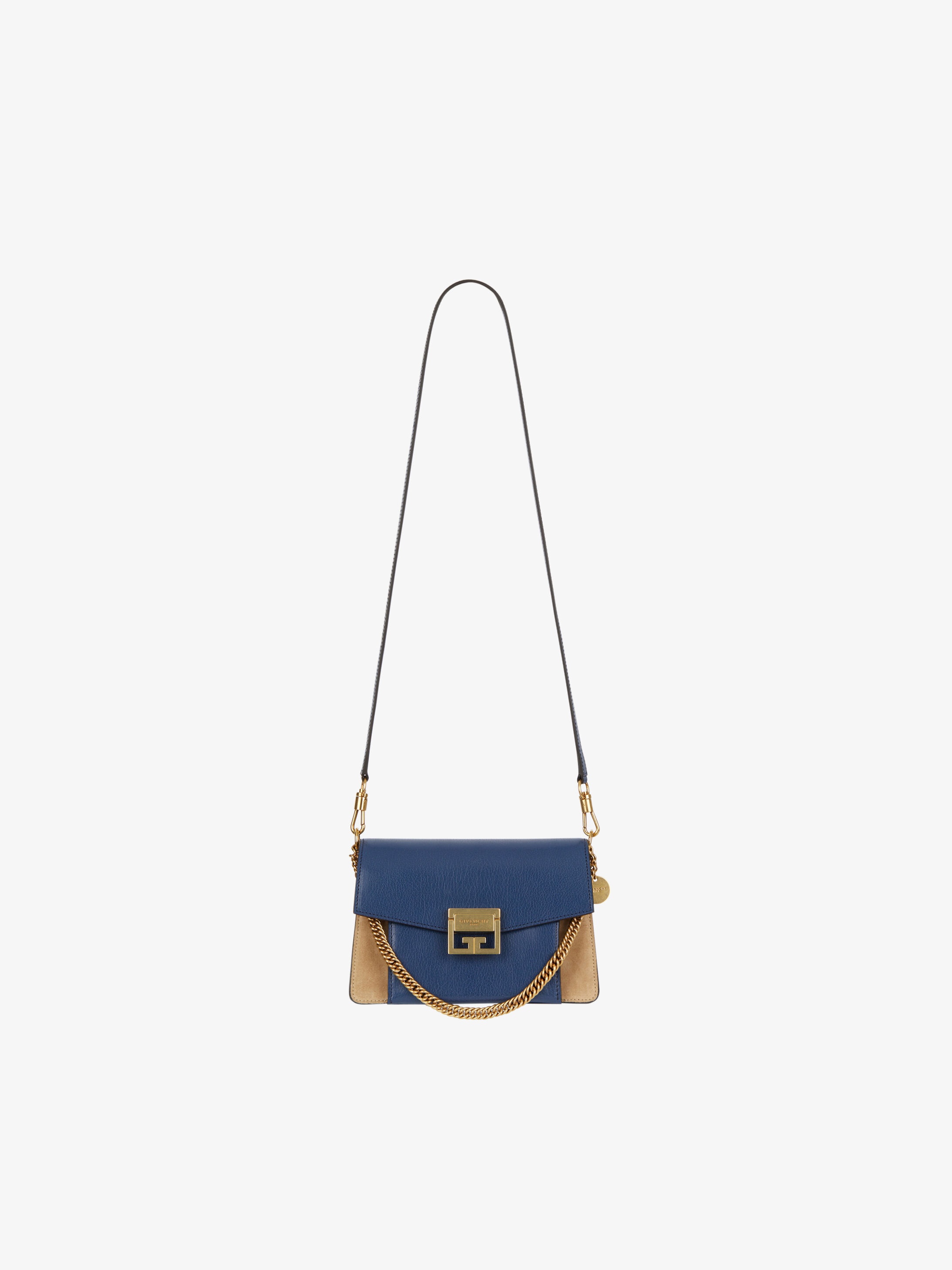 Small GV3 bag in leather and suede - 3