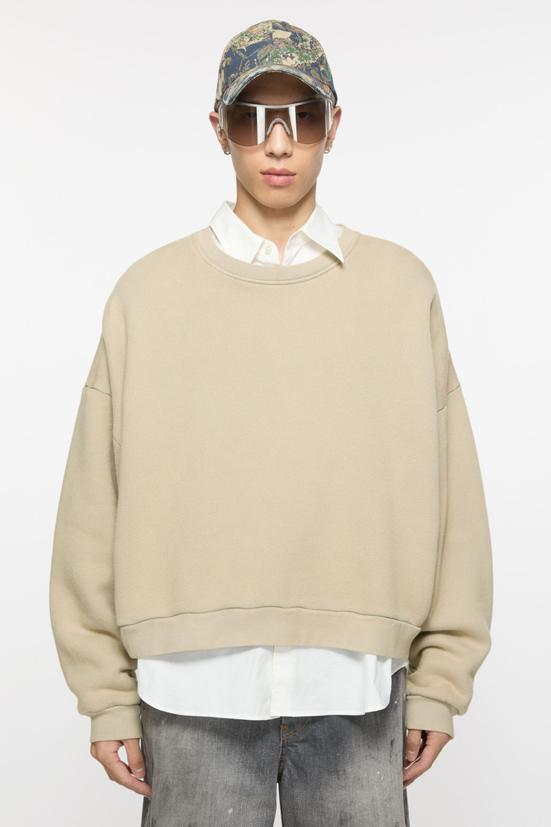 Acne Studios Sweater logo patch - Concrete grey outlook