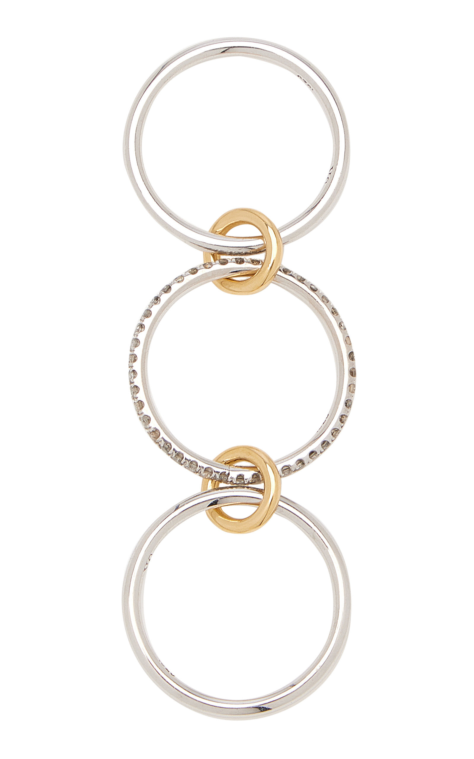 Sonny 18K Yellow Gold, Sterling Silver Diamond Ring silver - 6