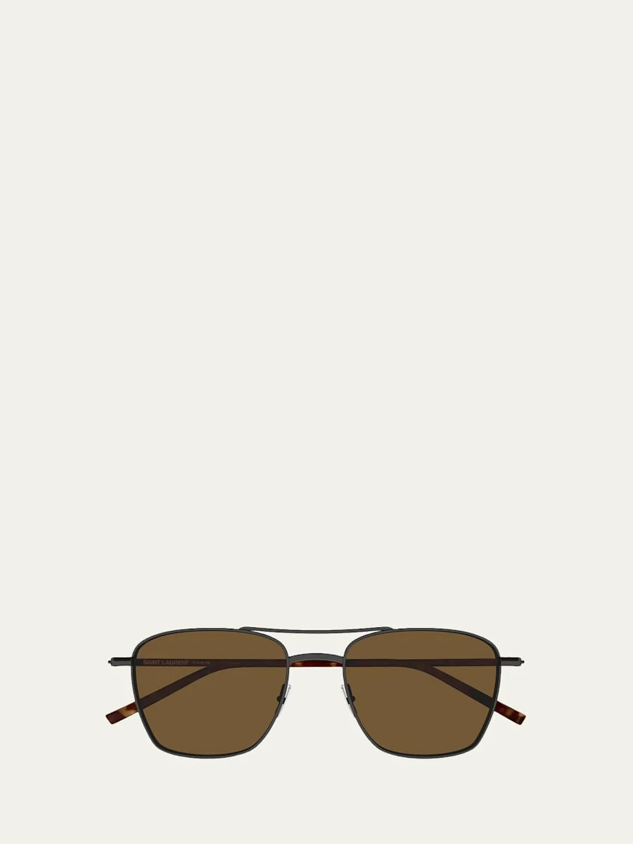 SL 866 Metal and Bio-Nylon Aviator Sunglasses - 1